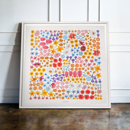 Floral, Multicolour, 90cm