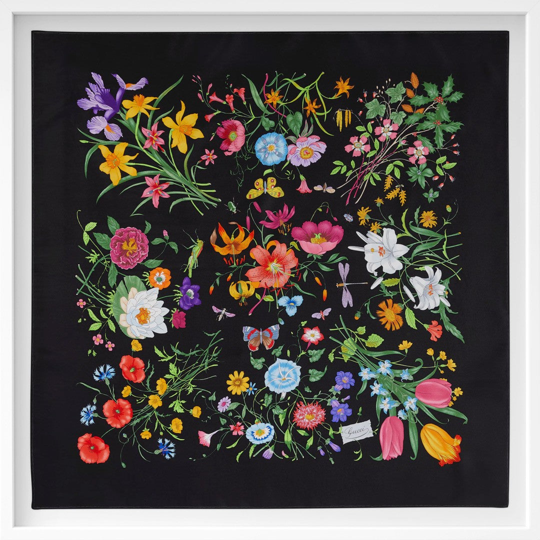 Flora with Black Trim, 90cm
