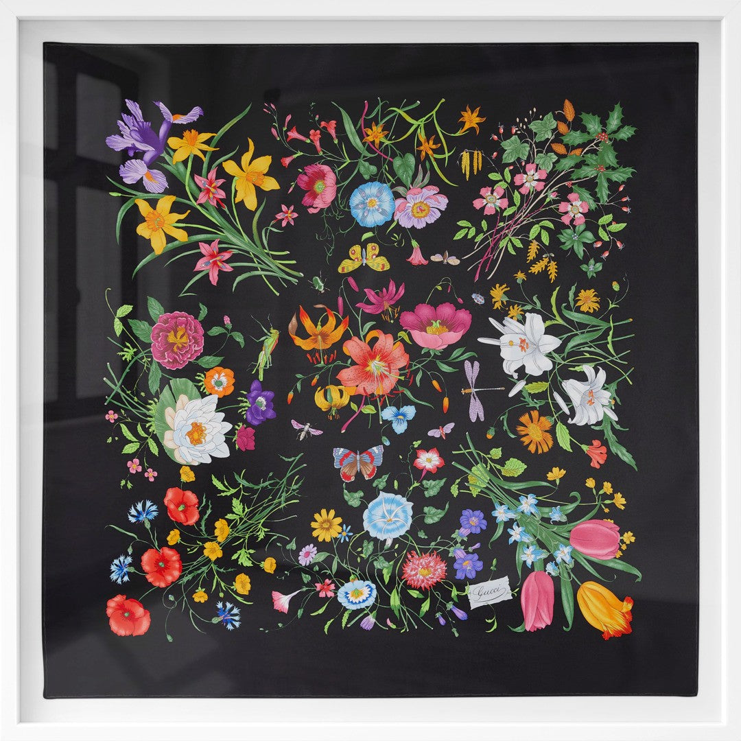 Flora with Black Trim, 90cm