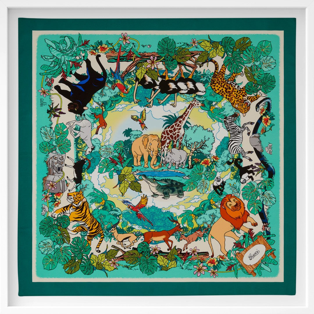 Plants and Animals, Green, 90cm