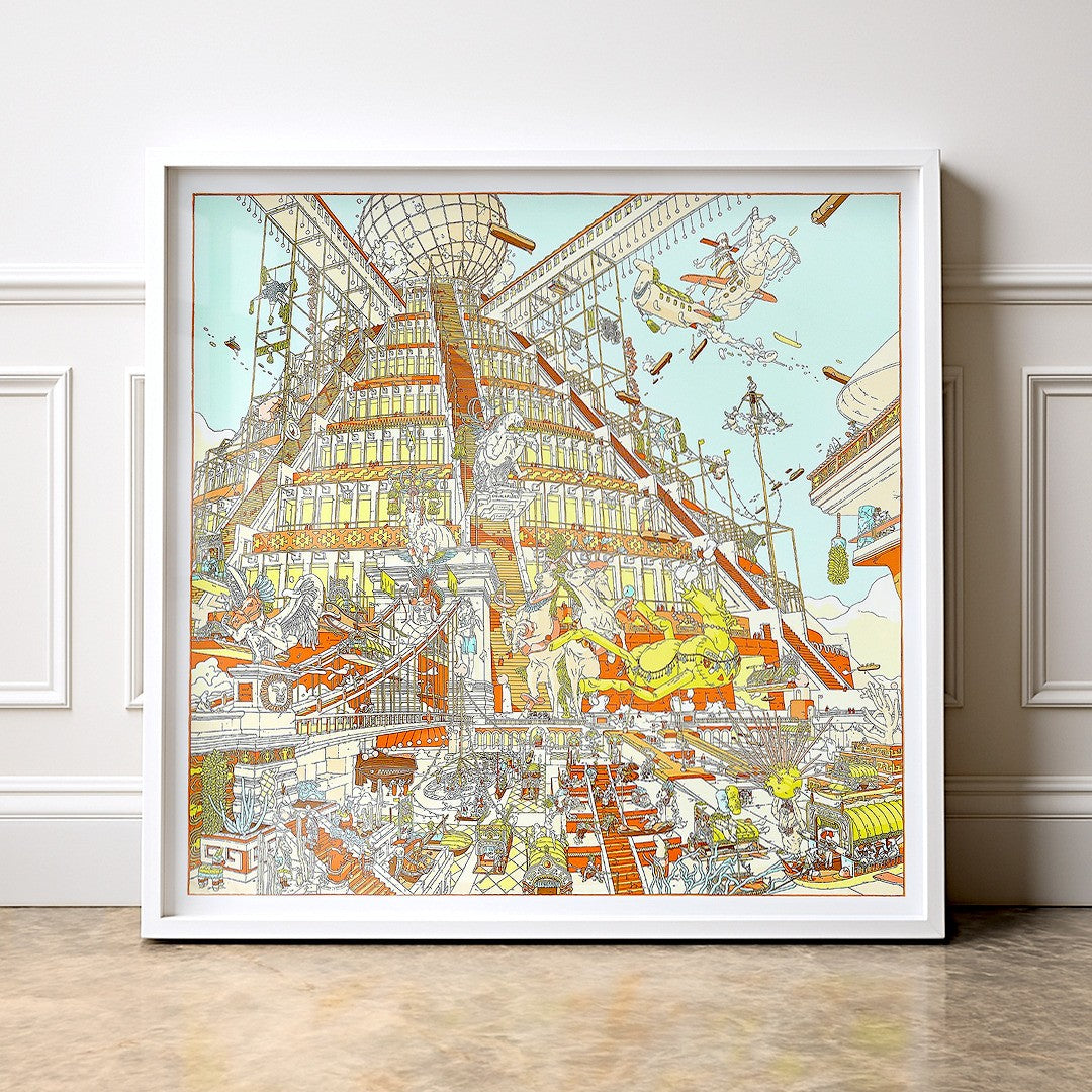 La Legende du Cheval a Plumes, 90cm
