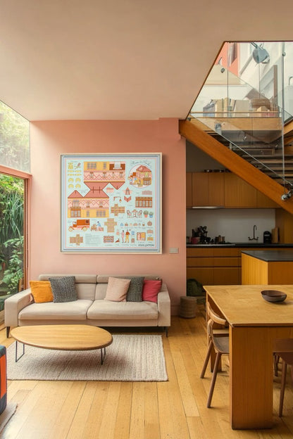 Asnieres Paper House Square, 90cm