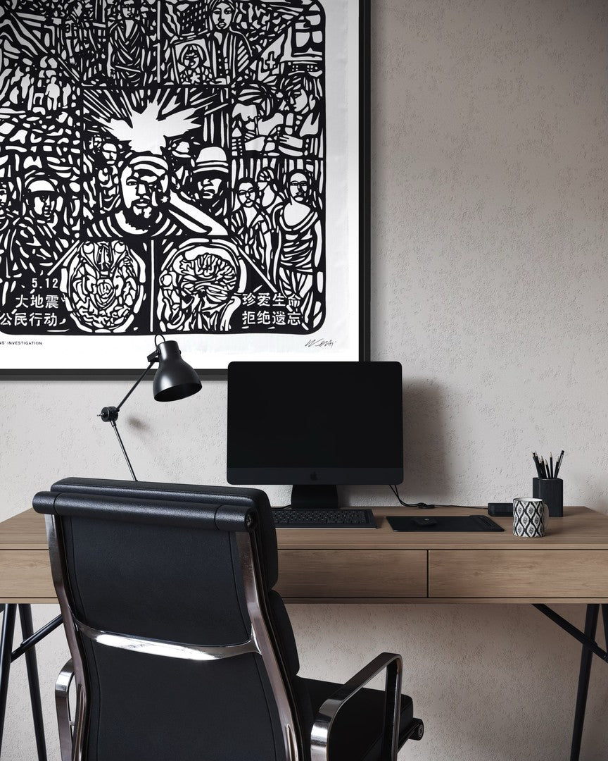 Citizens Investigation, Black & White, 90cm