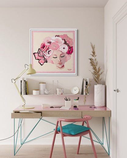 Pink Portrait, 55 cm