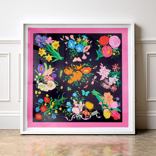 Flora with Pink Trim, 90cm