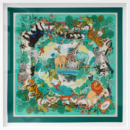 Plants and Animals, Green, 90cm