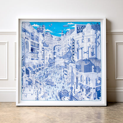 Hermes Le Grand Prix du Faubourg – Framed Silk Scarf for Iconic