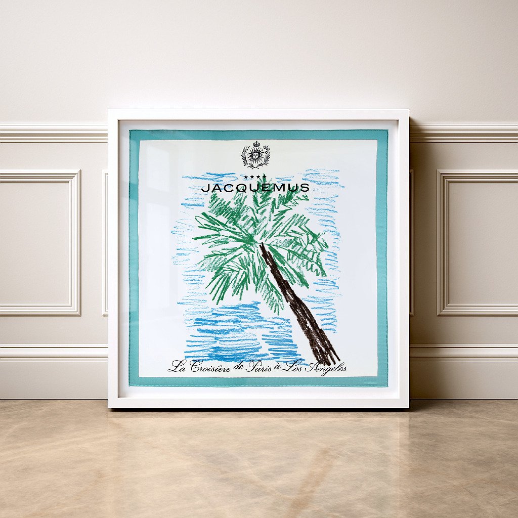 Le Palmier Palm Tree-Print, 70cm